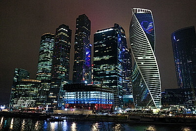 Огни вечерней Москвы