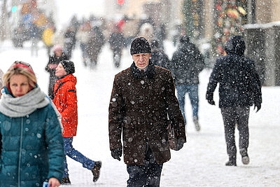 Снегопад в Минске