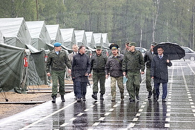 На Брестском полигоне проходят плановые учебные сборы с военнообязанными