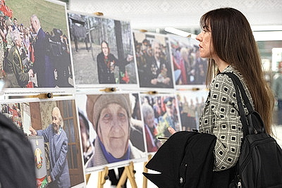\"Женщина. Война. Победа\": совместная фотовыставка БЕЛТА и БСЖ открылась в Минске