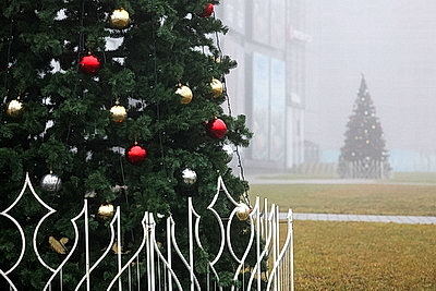 Туманное утро в Минске