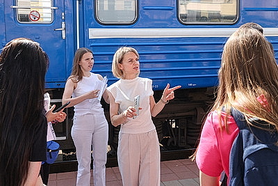 Студотряды отправились из Гомеля в оздоровительные лагеря России