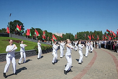 Могилевчане встречают День Независимости