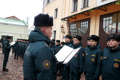 Молодые сотрудники МЧС принесли присягу в Могилеве