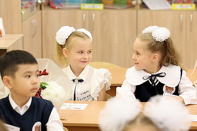 После реконструкции открылась одна из старейших школ Минска на ул.Красноармейской