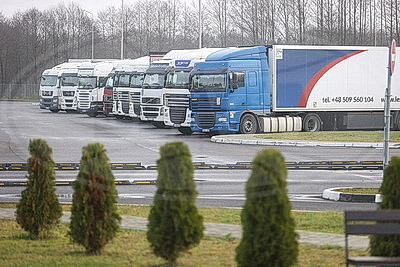 В пунктах размещения на границе с Литвой организованы все необходимые условия для комфортного ожидания водителей