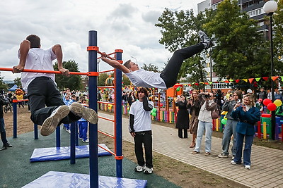 Праздник для детворы. Спортивно-игровой комплекс открыли в Могилеве