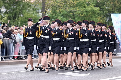 Парад, шествие \"Беларусь помнит\". Гродно празднует День Победы