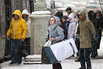 Снегопад в Минске