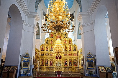 Лукашенко посетил монастырь в Жировичах