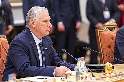 Встреча президентов Беларуси и Кубы проходит во Дворце Независимости
