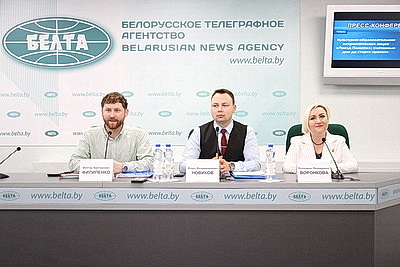 Пресс-конференция о старте культурно-образовательного патриотического проекта \"Поезд Памяти\" прошла в БЕЛТА