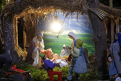 Уникальную механическую батлейку собрали в преддверии Рождества во Францисканском костеле в Гродно