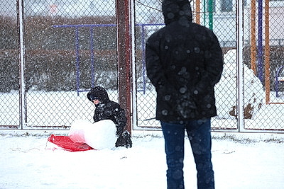 Заснеженный Минск в последние выходные уходящего года