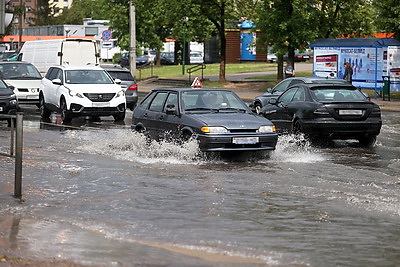 Сильный ураган прошел в Гродно