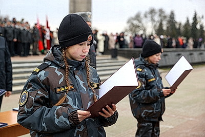 Более 500 учащихся произнесли в Брестской крепости клятву воспитанников военно-патриотических клубов