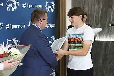 В Бресте чествовали чемпионов и обладателей Кубка Беларуси по хоккею на траве