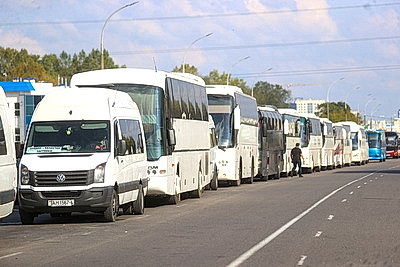 Ситуация у пункта пропуска \"Брест\" на границе с Польшей