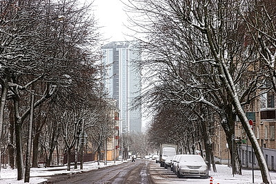 Заснеженный Минск в последние выходные уходящего года