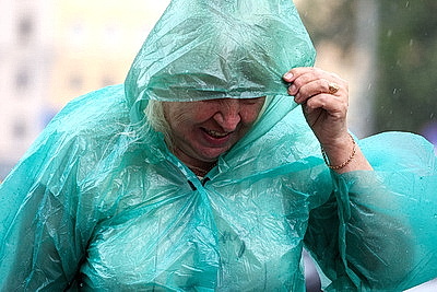 Сильный дождь прошел в Минске