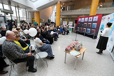 В Национальной библиотеке представили навигацию KROPKI для людей с инвалидностью по зрению