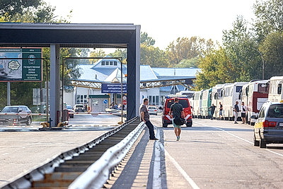 Ситуация у пункта пропуска \"Брест\" на границе с Польшей