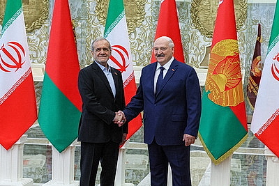 Встреча Лукашенко и Президента Ирана проходит во Дворце Независимости