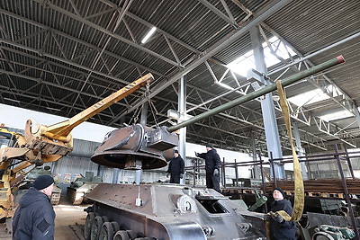 Ходовую копию танка Т-34 создают на \"Линии Сталина\"