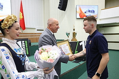 Гродненских баскетболистов чествовали в облисполкоме