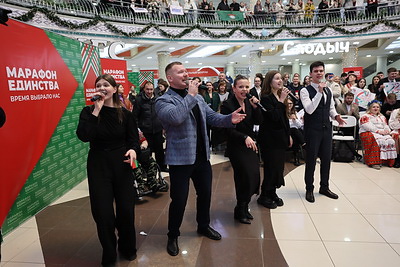 В Минске на \"Марафоне единства\" состоялся караоке-батл \"Код ДНК\"