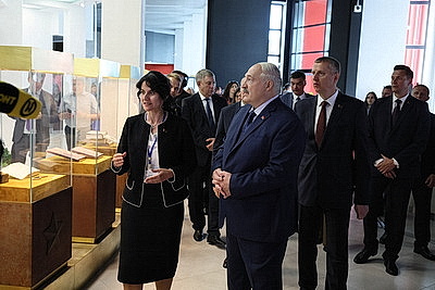 Лукашенко принял участие в открытии музея Славы Могилевщины