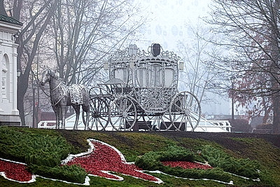 Туманное утро в Минске