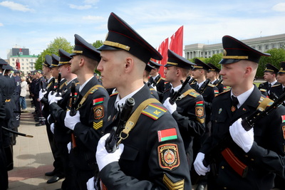 Репетиции парада в честь 80-летия Великой Победы прошли в регионах Беларуси