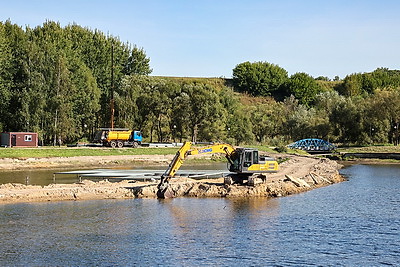 В Могилеве ведется масштабное благоустройство на реке Дубровенка