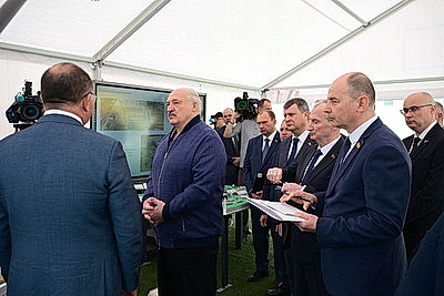 Лукашенко посетил горно-обогатительный комплекс в Любанском районе
