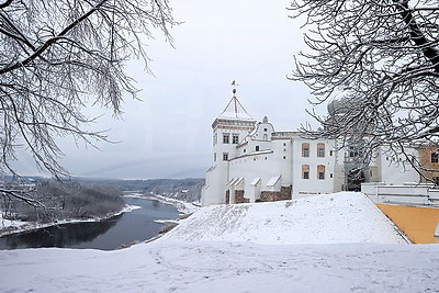 Зимний Гродно. Город накрыло снегом