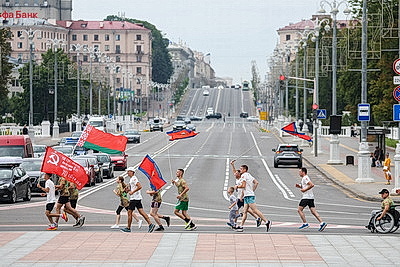 Белорусско-российский \"Марш Победы\" прибыл в Минск