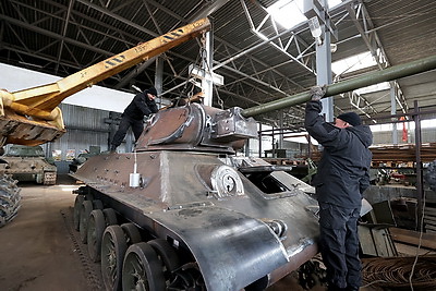 Ходовую копию танка Т-34 создают на \"Линии Сталина\"