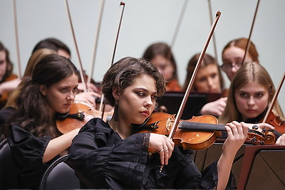 Белорусско-российский молодежный оркестр под управлением Юрия Башмета с успехом выступил в Минске