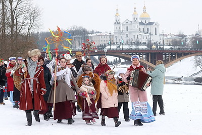 По старинной традиции. \"Каляды ў Задзвінні\" собрали жителей Витебска