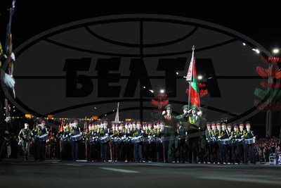 Генеральная репетиция военного парада к 80-летию Победы прошла у стелы \"Минск - город-герой\"