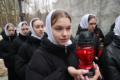 На мемориале \"Ола\" почтили память невинных жертв войны