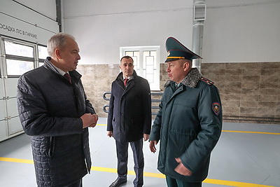 В Шарковщине открыли после реконструкции пожарную аварийно-спасательную часть