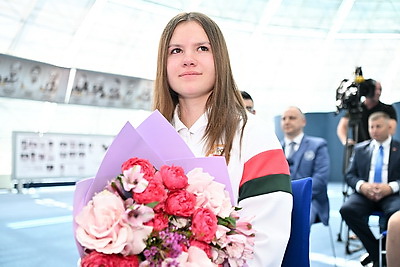 Победителей и призеров Европейского юношеского олимпийского фестиваля чествовали в НОК Беларуси