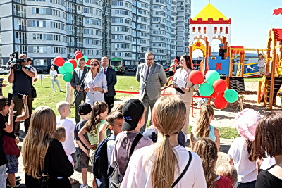 Детскую площадку по проекту гражданских инициатив открыли в Минске