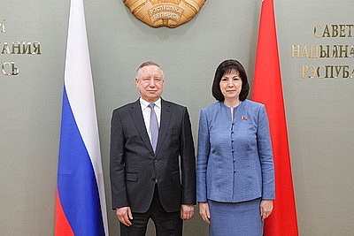 Встреча с делегацией Санкт-Петербурга прошла в Совете Республики