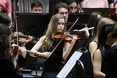 Белорусско-российский молодежный оркестр под управлением Юрия Башмета с успехом выступил в Минске