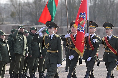 В Гродно военнообязанные запаса, призванные на сборы, присягнули на верность Беларуси и народу