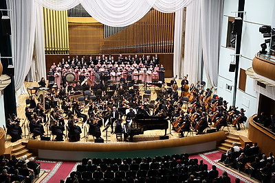 Белорусско-российский молодежный оркестр под управлением Юрия Башмета с успехом выступил в Минске