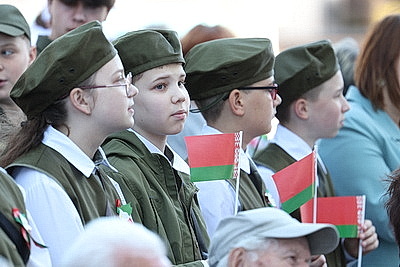 Уникальный передвижной музей \"Поезд Победы\" встретили в Минске